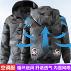 366 gray geometric air conditioning suit without accessories / 160 fits 40kg-45kg