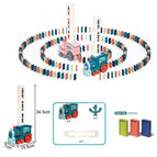 With rechargeable battery charger / [Blue] Domino Train +60 dominoes (about 503g)