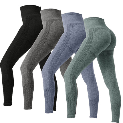 Tiktok Bundle High-Waisted Tight-Fitting Polka Dot Sports Leggings for Women, Elastic Peach Butt Fitness Yoga Pants
