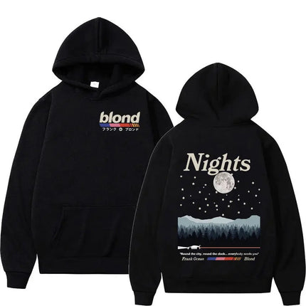Rapper Frank Double Sided Print Hoodie Rap Men's Blond Hip H