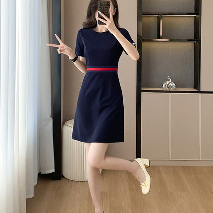 High-end salesman sales office work clothes hotel receptionist front desk interview formal dress jewelry store dress summer
