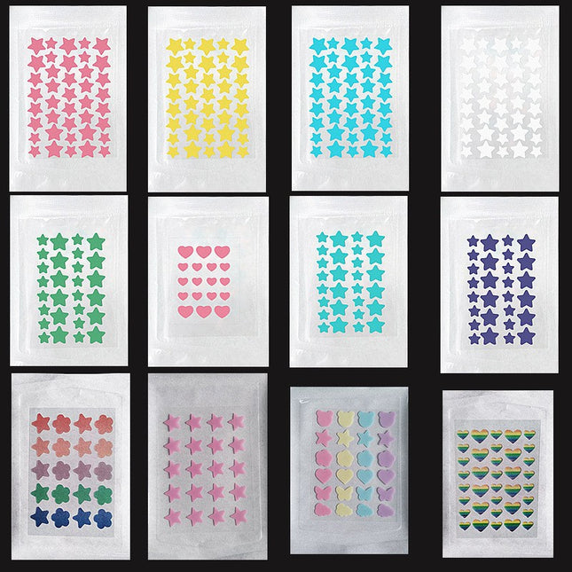 New Colored Student Cute Colloidal Dopamine Mask Acne Removal Anti-Acne Day and Night Fading Double-Effect Acne Patch Acne Patch