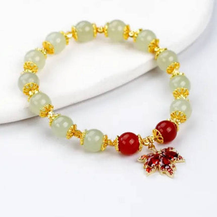 Imitation Hetian Yu bracelet female ins niche design non-fading retro light luxury temperament bracelet girlfriends gift Bai match