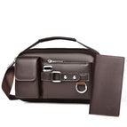 Brown small large bag + long wallet