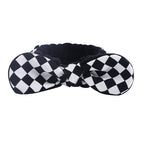Black and white checkerboard headband/bulk