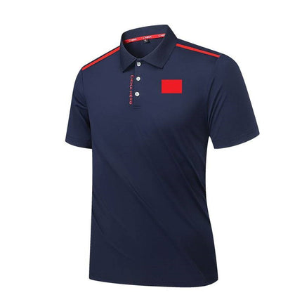 Chinese Team Sports T-Shirt Martial Arts Training Short-Sleeved Polo Shirt Coach Uniform Martial Arts Sports Student National Uniform Referee Uniform DIY