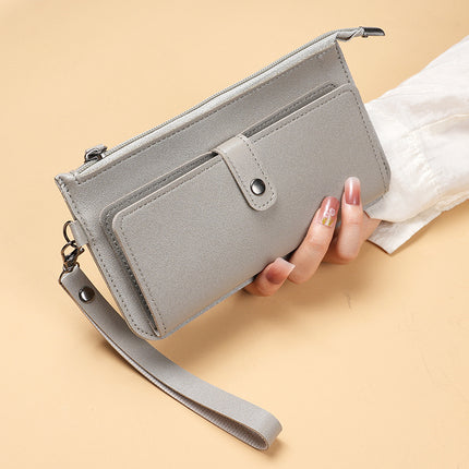 Factory Wholesale Zipper Wallet Women's Two Fold Coin Purse Large Capacity Multifunctional Card Bag Mini Bag Clutch Bag