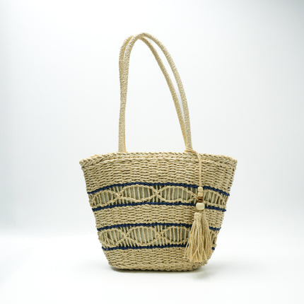 Straw Basket Tote Bag / Sac Panier Paille Glands