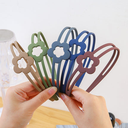 Girls' toothed non-slip matte headband summer simple broken hair artifact girls' headdress non-tightening student headband