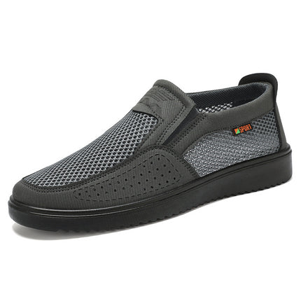 Old Beijing Cloth Shoes Men's Mesh Breathable Soft-Soled Casual Shoes Dad Shoes Summer Cross-Border Dropshipping Lightweight Men's Shoes ‌