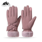 Fluffy bow plum purple / One size fits all