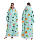 Orange on green / Extended cold clothing, length 130cm