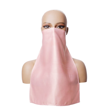 New Cross-Border Amazon and Aliexpress Solid Color Women's Headscarf, Foreign Trade Turkish Breathable Face Scarf, Sun Protection