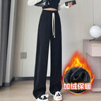 Banana pants fleece-lined [black regular]] / XL [57.50 kg-65.00 kg]]