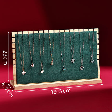 Solid Wood Jewelry Display Stand, Detachable Jewelry Pendant Storage Board, Large Capacity Display Rack for Stalls, Jewelry Store Live Streaming