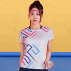 B329 white women's top / M