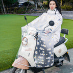 Chrysanthemum [large size] cape style waterproof cover