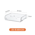 4288. transparent stacking rack - wide and shallow style, 1 layer can be stacked