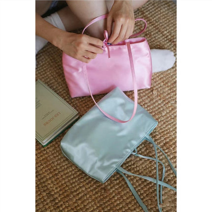 Bags for Women 2025 New Texture Niche Design Normcore Style Satin Large Capacity Versatile Work Clothing Satchel Shoulder Bag