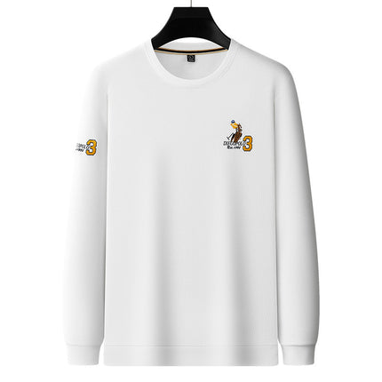 [Cture Beads] Tucano/Pecker 2024 Autumn and Winter Round Neck Embroidered Pattern Light Business Sweatshirt Light Luxury