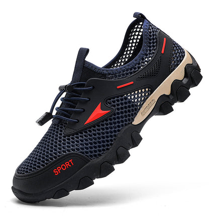 2025 Amazon New Men's Casual Outdoor Wading Shoes Men's Mesh Outdoor Camping Shoes Hiking Shoes