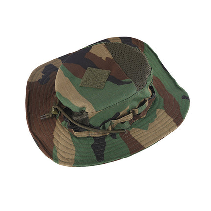 Foreign trade new military fan PRO second generation round hat with large brim spring and summer sunshade breathable tactical camouflage benney hat