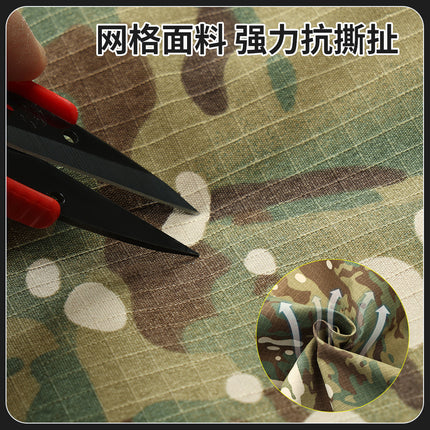 Camouflage Suit Spring & Fall Wear-Resistant Labor Protection Clothing Mesh Anti-Tear Workwear Outdoor Mountaineering Camping Military Fan Training Clothing