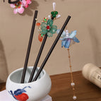 Three-piece set [pool landscape ink lantern candle-blue]]