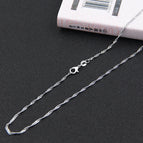 F4--water wave chain (steel color)
