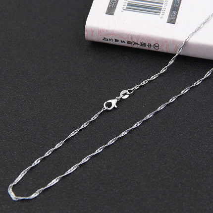 silver necklace wholesale non-fading ladies clavosin chain Joker simple pendant chain with chain niche jewelry