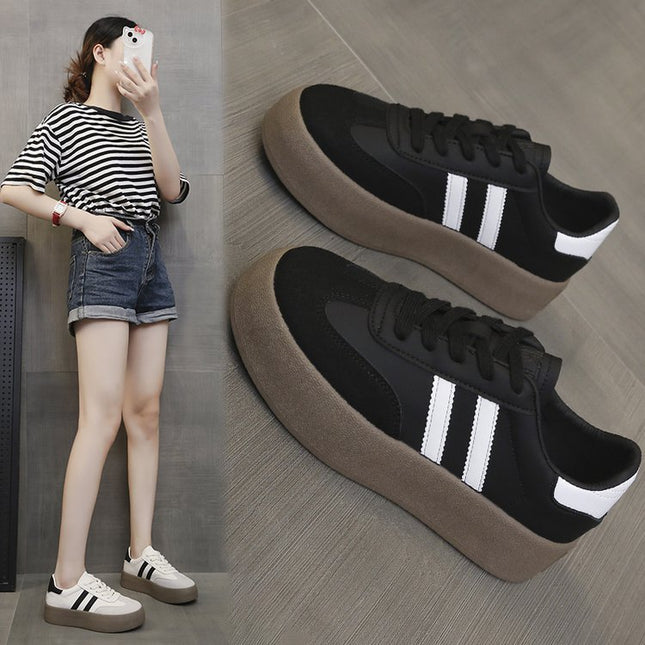 Women's Athletic Sneakers 2025 New Spring and Summer Versatile Casual Height-Increasing Thick-Soled Running Shoes