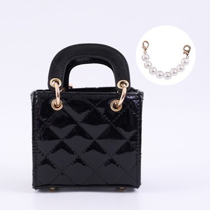 New Children's Bag Fashion Stylish Rhomboid Pearl Handbag Parent-child Crossbody Bag Mini Portable Shoulder Daffy Bag
