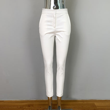 South Korea Dongdaemun Commuter Elastic Slim Slim Look Sexy Figure Elegant All-match Legs Casual Trousers Women