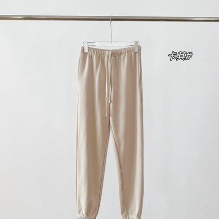 Popular Spring New Dopamine Color Sweatpants Solid Color Versatile Casual Slimming Terry Women's Sports Pants