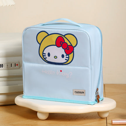 Standing Makeup Bag for Women, Simple and Portable, Large Capacity, Multi-Functional Travel Cosmetics Brush Storage Bag