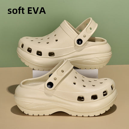 Cross-border Hole Shoes Women's Summer Poop-feeling Non-slip Home Shoes for Outgoing Street Students Hole Shoes Women's Casual All-match