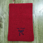 Embroidered bow#Red