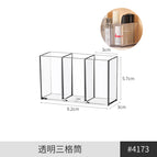 Transparent mini tube-3 compartments 1 piece
