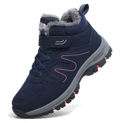 Ladies winter snow boots plush warm cotton shoes wear-resistant plus size cold-resistant sports outdoor elderly shoes factory wholesale