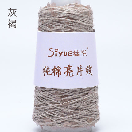 Siyue pure cotton sequined yarn size beads 3+6 hand-woven yarn tube yarn factory wholesale wool ball cross-border