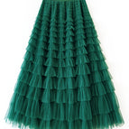 Dark green / M (17 rows of skirt length 85cm wide)