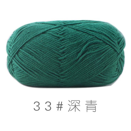 Su He 4-strand Milk Cotton Baby Wool Combed Cotton Fine Wool Hand Knitted Sweater Pure Cotton Baby Wool Ball