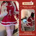 Christmas cat girl + socks + shawl / One size fits all