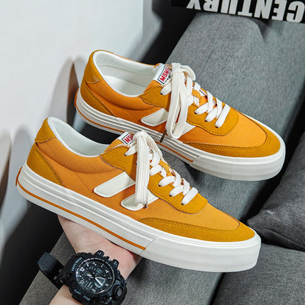 Spring and Autumn Men's Canvas Shoes, Korean Style, Versatile, Trendy, Casual Sports Board Shoes, Youth Student Shoes - Clearance
