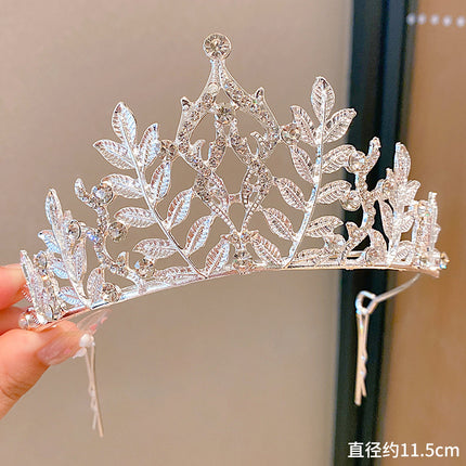 Birthday Crown Girls Headwear Kidsren Princess Classy Crown Girls Hairpin Hairband Little Girl Hair Accessories Headband