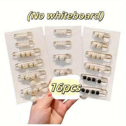 Imitation Pearl Pin suit Pants Waist Tight Artifact Pin Fixed Clothes Waist Change Small Artifact Anti-running Light Accessories