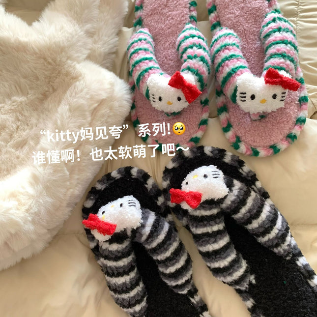 2026 New Women's Slippers, Autumn New Arrivals, Soft-Soled Non-Slip Plush Flip-Flops, Cute Cartoon Style for Dormitory and Home Use