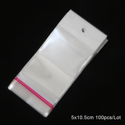 Wholesale Opp Bags Self-Adhesive Bags DIY Handmade Small Jewelry Packaging Bags Transparent Self-Sealing Plastic Bags