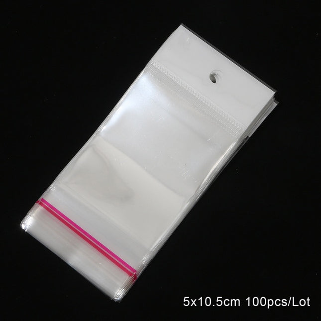 Wholesale Opp Bags Self-Adhesive Bags DIY Handmade Small Jewelry Packaging Bags Transparent Self-Sealing Plastic Bags