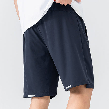 Men's Ice Silk Sports Shorts Summer Breathable Quick-Drying Thin Casual Versatile Stretch Five-Point Pants for Men 2332850